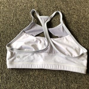LULU LEMON 🍋 white high neck halter sports bra